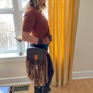Vintage Boho Bags blonde World Traveler